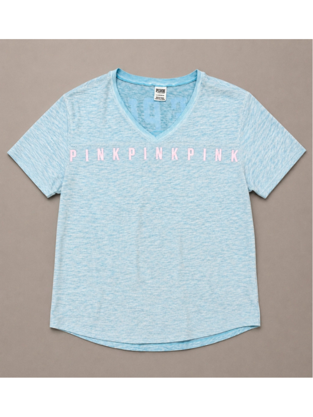 💙 Victoria’s Secret PINK Light Blue Graphic Tee - Size Small